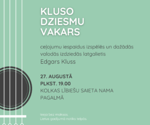 Kluso dziesmu vakars @ Lībiešu saieta nams