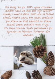 Savās zināšanās un savā pieredzē ar ežiem dalās dabas pētnieks Vilnis Skuja @ Kolkas Lībiešu saieta nams